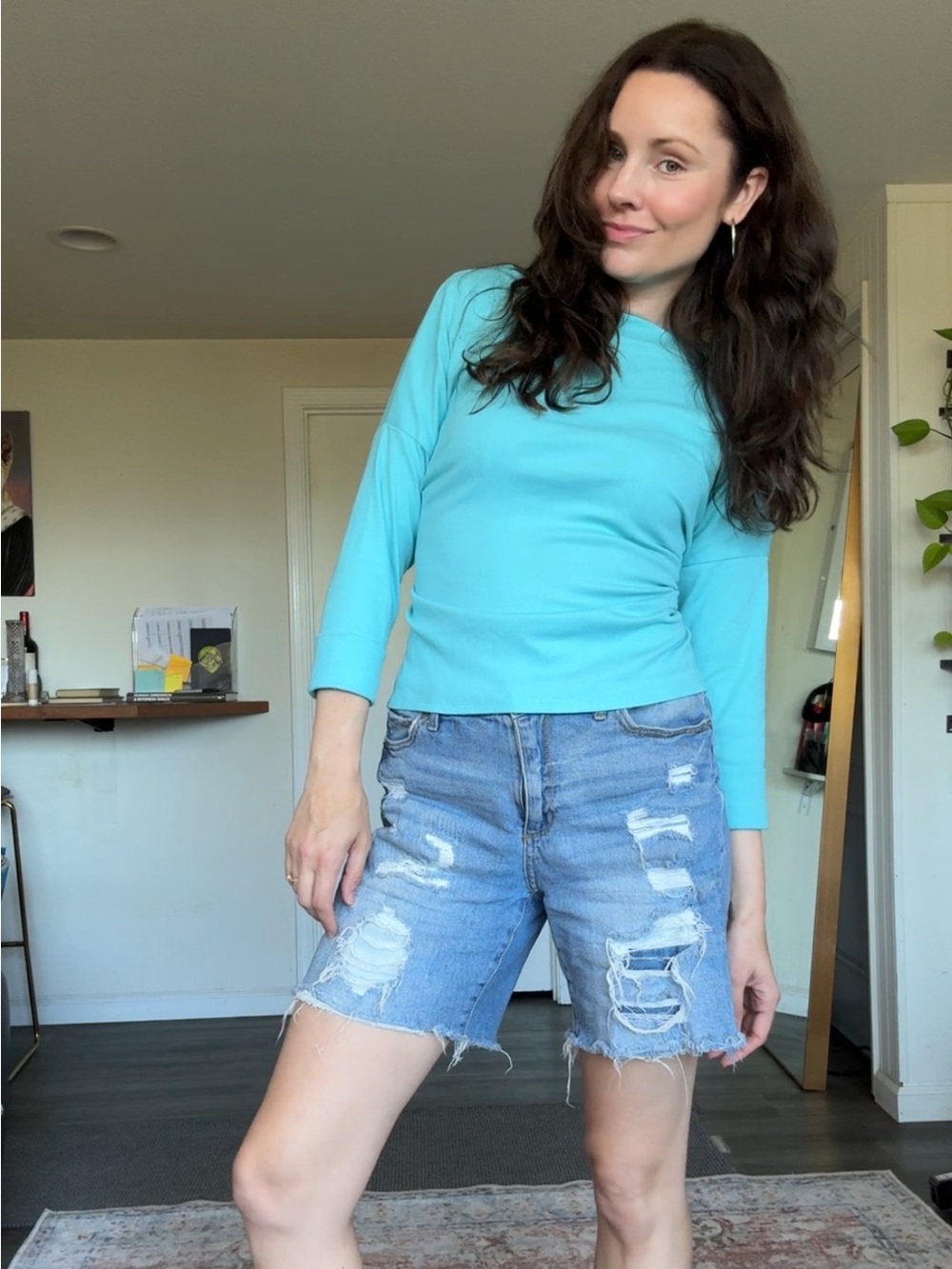Karen Kane 3/4 top